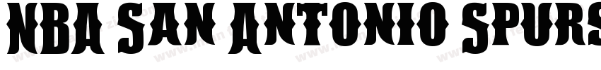 NBA San Antonio Spurs Regular字体转换